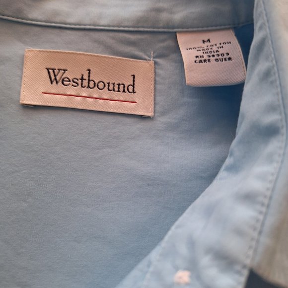 Vintage Westbound Light Blue Button Up Long Sleeve Shirt - Picture 4 of 4